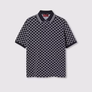 Polo GG en jacquard de piqué de coton
